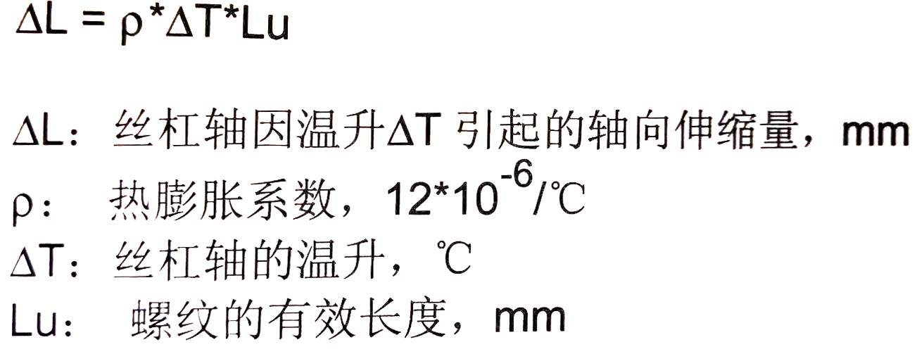 東莞滾珠絲桿：絲桿軸伸縮量的計算方法